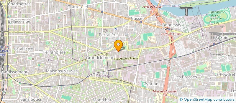 localisation de l'entreprise MONSIEUR WASSIM BOURIDAH  VILLEURBANNE