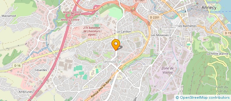 localisation de l'entreprise MONSIEUR WASSIM BOUROUBA à ANNECY
