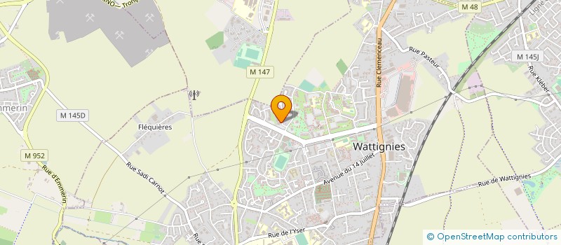 localisation de l'entreprise MONSIEUR WASSIM DRIRA  WATTIGNIES