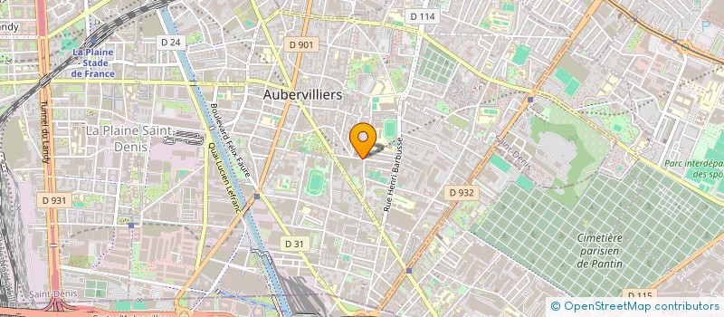localisation de l'entreprise MONSIEUR WASSIM EL GOLLI à AUBERVILLIERS