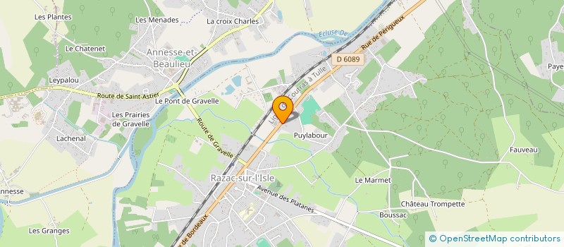 localisation de l'entreprise MONSIEUR WASSIM EL YAQINE  RAZAC-SUR-L'ISLE