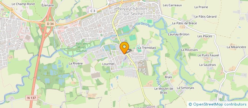 localisation de l'entreprise MONSIEUR WASSIM ELMESAIDI  NOYAL-CHATILLON-SUR-SEICHE