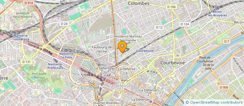 localisation de l'entreprise MONSIEUR WASSIM FADLI à COURBEVOIE