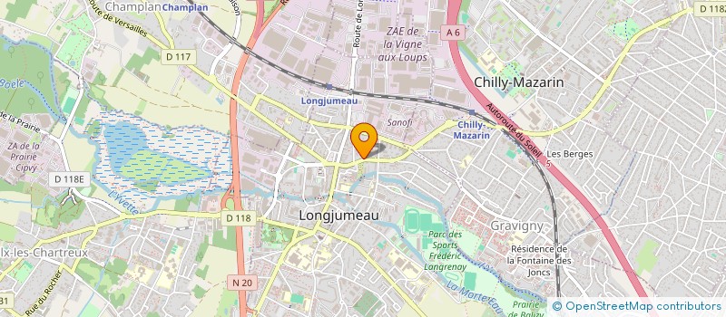 localisation de l'entreprise MONSIEUR WASSIM FILALI  LONGJUMEAU