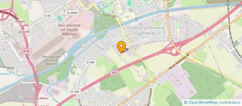 localisation de l'entreprise MONSIEUR WASSIM GHALEM  DENAIN