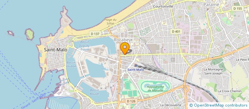 localisation de l'entreprise MONSIEUR WASSIM JENOUBI  SAINT-MALO