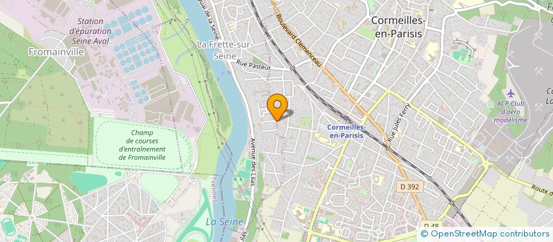 localisation de l'entreprise MONSIEUR WASSIM KROUF  LA FRETTE-SUR-SEINE