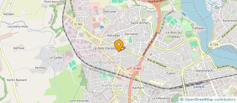 localisation de l'entreprise MONSIEUR WASSIM MMADI  LORIENT