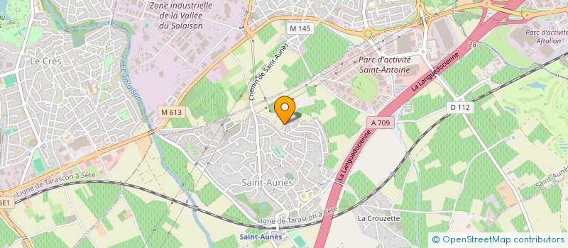 localisation de l'entreprise MONSIEUR WASSIM MOUKHKHI  SAINT-AUNES