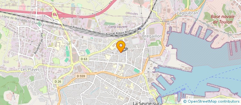 localisation de l'entreprise MONSIEUR WASSIM MOUKRIM  LA SEYNE-SUR-MER