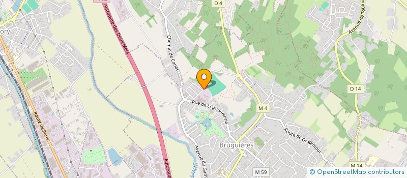 localisation de l'entreprise MONSIEUR WASSIM OUSIDI  BRUGUIERES