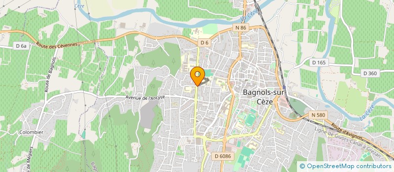 localisation de l'entreprise MONSIEUR WASSIM RACHIDI  BAGNOLS-SUR-CEZE