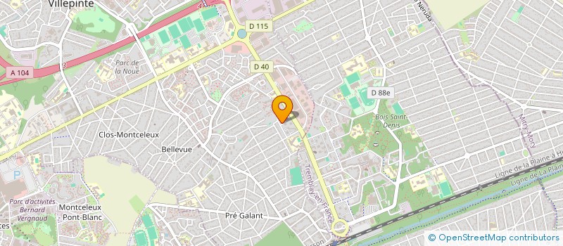 localisation de l'entreprise MONSIEUR WASSIM SEDDAK à VILLEPINTE