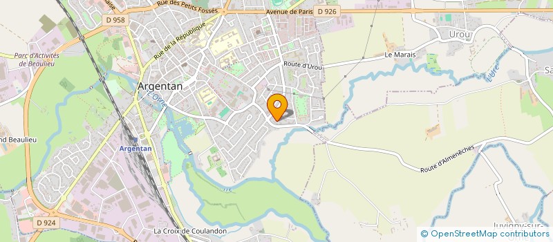 localisation de l'entreprise MONSIEUR WASSIME BELGUENAOUI à ARGENTAN