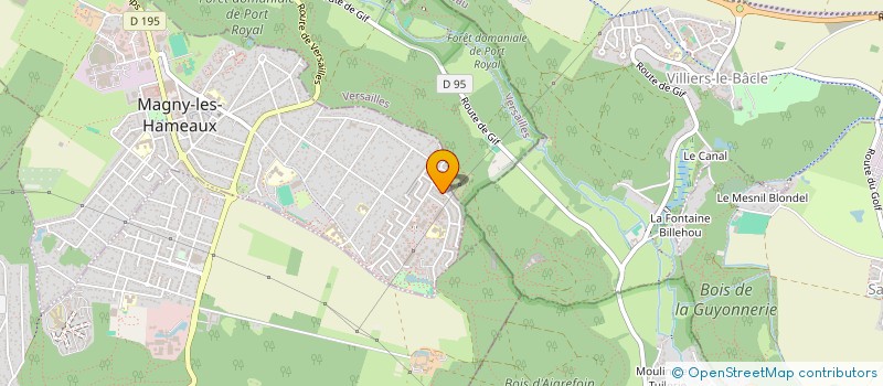 localisation de l'entreprise MONSIEUR WASSIME DJELLAL  MAGNY-LES-HAMEAUX