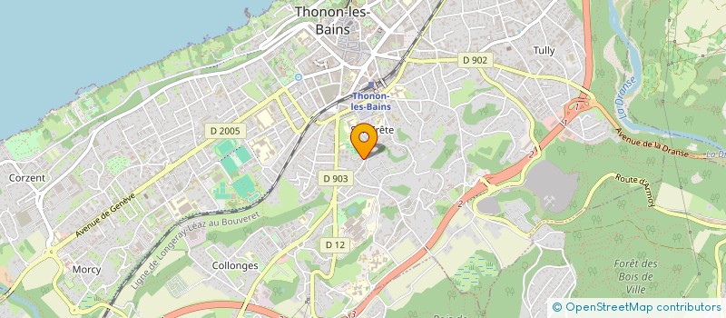 localisation de l'entreprise MONSIEUR WASSIME OURSANA à THONON-LES-BAINS
