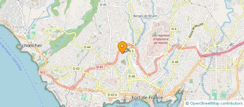 localisation de l'entreprise MONSIEUR WATSON BASTIEN  FORT-DE-FRANCE