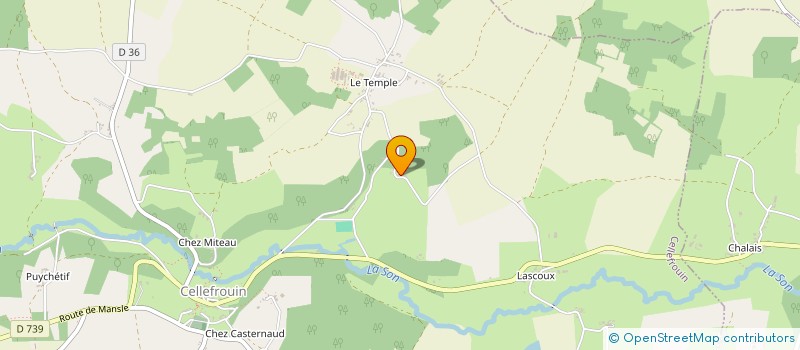 localisation de l'entreprise MONSIEUR WAYNE HEATHCOTE  CELLEFROUIN