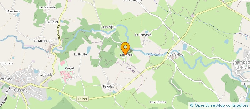 localisation de l'entreprise MONSIEUR WAYNE SCOTT à CHAMPAGNAC-LA-RIVIERE