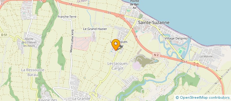 localisation de l'entreprise MONSIEUR WAZIBUL CHOWDHURY  SAINTE-SUZANNE