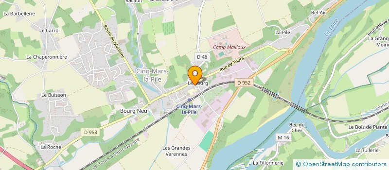 localisation de l'entreprise MONSIEUR WAZIR ASSOUMANI  CINQ MARS LA PILE