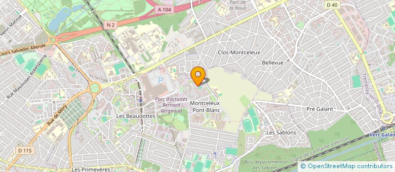 localisation de l'entreprise MONSIEUR WEBERSON DE SOUZA  SEVRAN