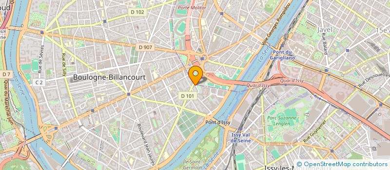localisation de l'entreprise MONSIEUR WEI-LING WANG à BOULOGNE-BILLANCOURT