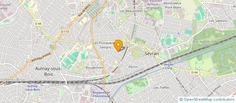 localisation de l'entreprise MONSIEUR WEI WANG à SEVRAN