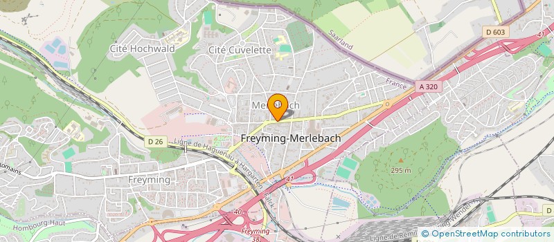 localisation de l'entreprise MONSIEUR WELAT ERCKER  FREYMING-MERLEBACH