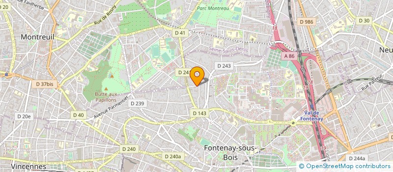 localisation de l'entreprise MONSIEUR WEMBLENSON DA SILVA GONCALVES  FONTENAY-SOUS-BOIS