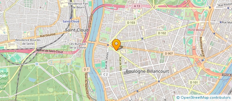 localisation de l'entreprise MONSIEUR WENCESLAS MOREEL à BOULOGNE-BILLANCOURT