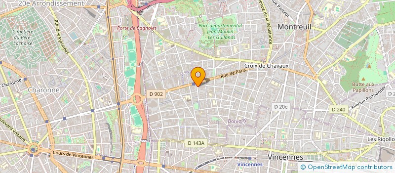 localisation de l'entreprise MONSIEUR WENDEL FAVATO GODINHO  MONTREUIL