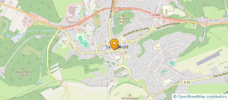 localisation de l'entreprise MONSIEUR WENDELIN LEHNARD  SAINT-AVOLD