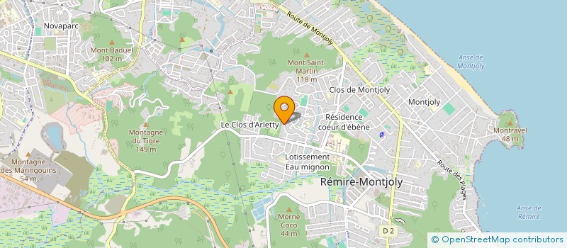 localisation de l'entreprise MONSIEUR WENDELL INNOCENT  REMIRE-MONTJOLY