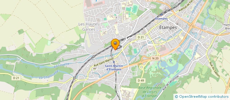 localisation de l'entreprise MONSIEUR WENDY MERVIL  ETAMPES