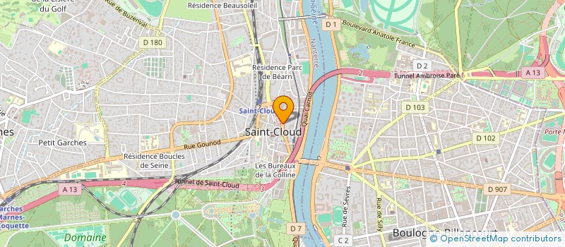 localisation de l'entreprise MONSIEUR WENFU YANG  SAINT CLOUD