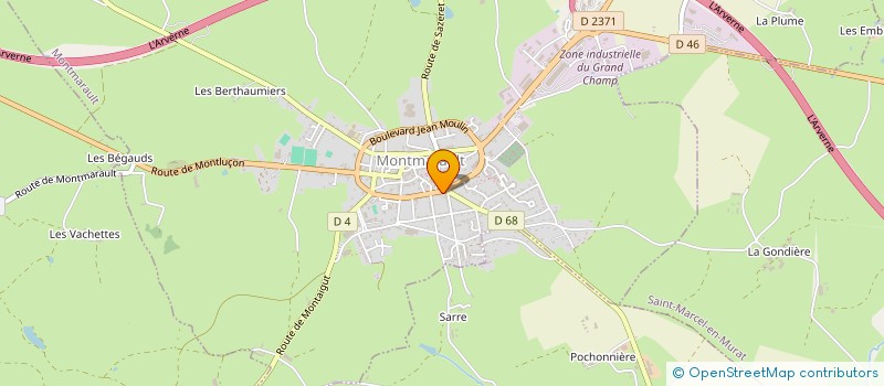 localisation de l'entreprise MONSIEUR WENHUI XU  MONTMARAULT