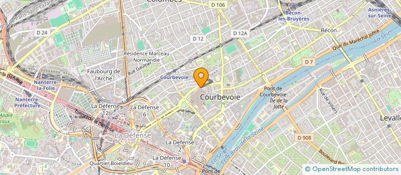 localisation de l'entreprise MONSIEUR WENJIE XU à COURBEVOIE