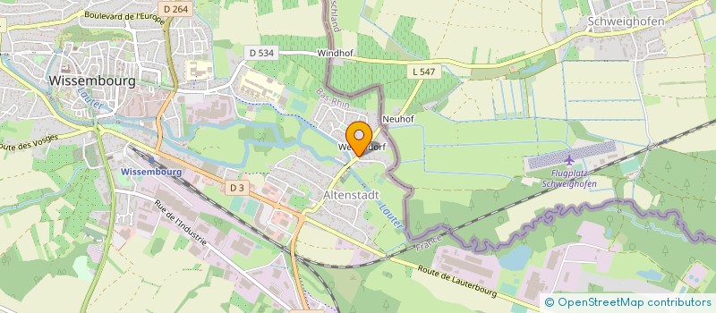 localisation de l'entreprise MONSIEUR WERNER CANITZ à DRACHENBRONN-BIRLENBACH