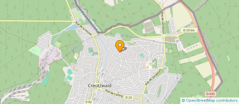 localisation de l'entreprise MONSIEUR WERNER FISCH  CREUTZWALD