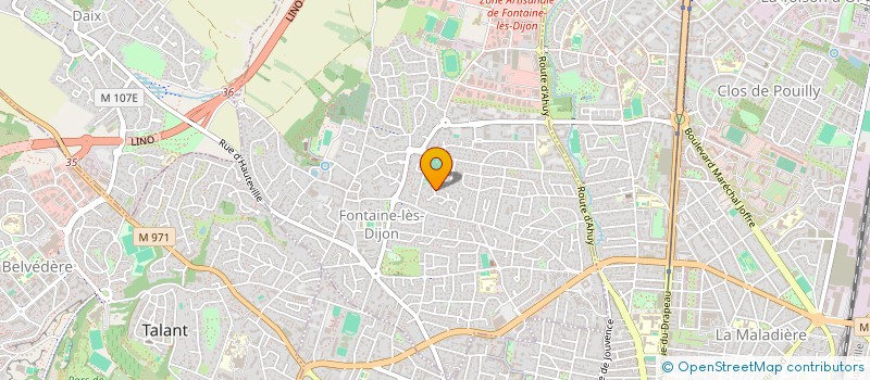 localisation de l'entreprise MONSIEUR WERNER HAAS  FONTAINE-LES-DIJON