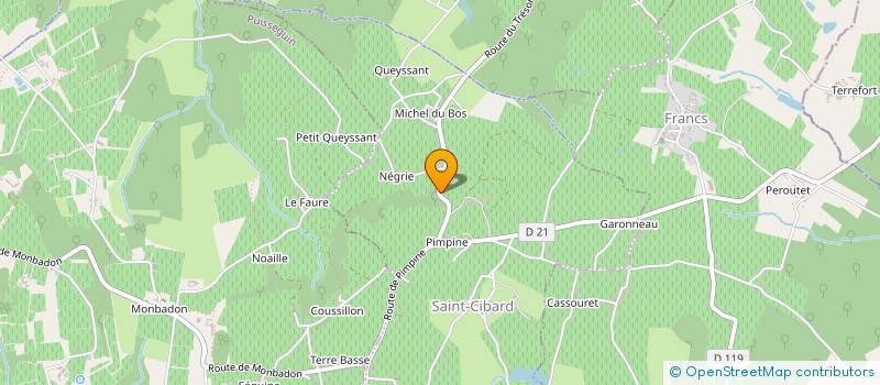 localisation de l'entreprise MONSIEUR WERNER LERNOU  SAINT-CIBARD