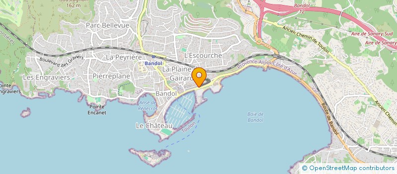 localisation de l'entreprise MONSIEUR WERNER TRITSCH  BANDOL