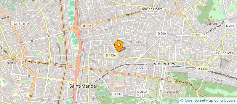 localisation de l'entreprise MONSIEUR WESLEY ANICET  MONTREUIL