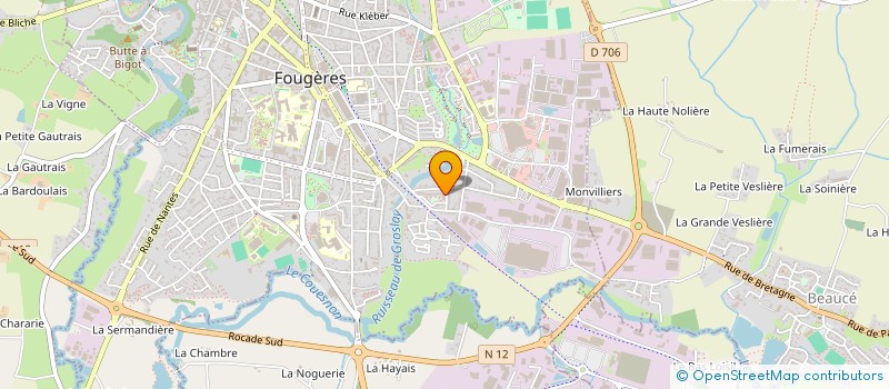 localisation de l'entreprise MONSIEUR WESLEY AULIER  FOUGERES