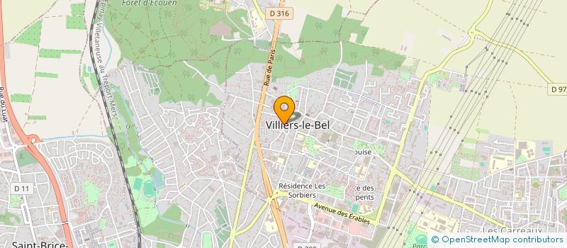 localisation de l'entreprise MONSIEUR WESLEY BAPTISTE  VILLIERS-LE-BEL