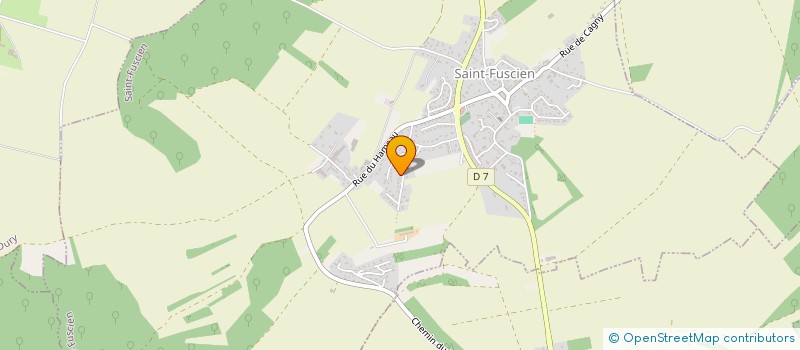 localisation de l'entreprise MONSIEUR WESLEY BOCQUET  SAINT-FUSCIEN