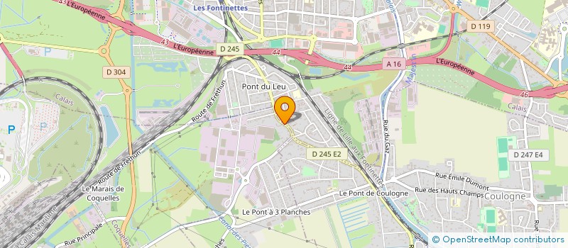 localisation de l'entreprise MONSIEUR WESLEY BOURRE  COQUELLES