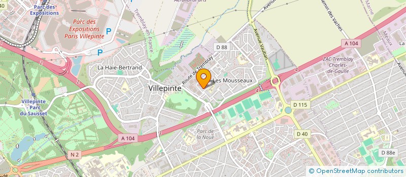 localisation de l'entreprise MONSIEUR WESLEY ENZO MICHEL PICHON à VILLEPINTE