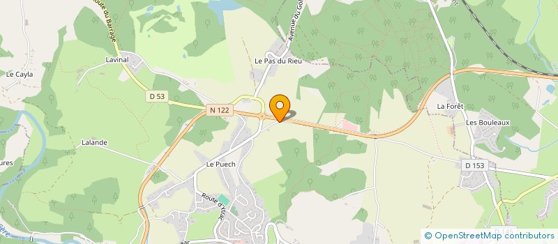 localisation de l'entreprise MONSIEUR WESLEY ESPINOS à SANSAC-DE-MARMIESSE